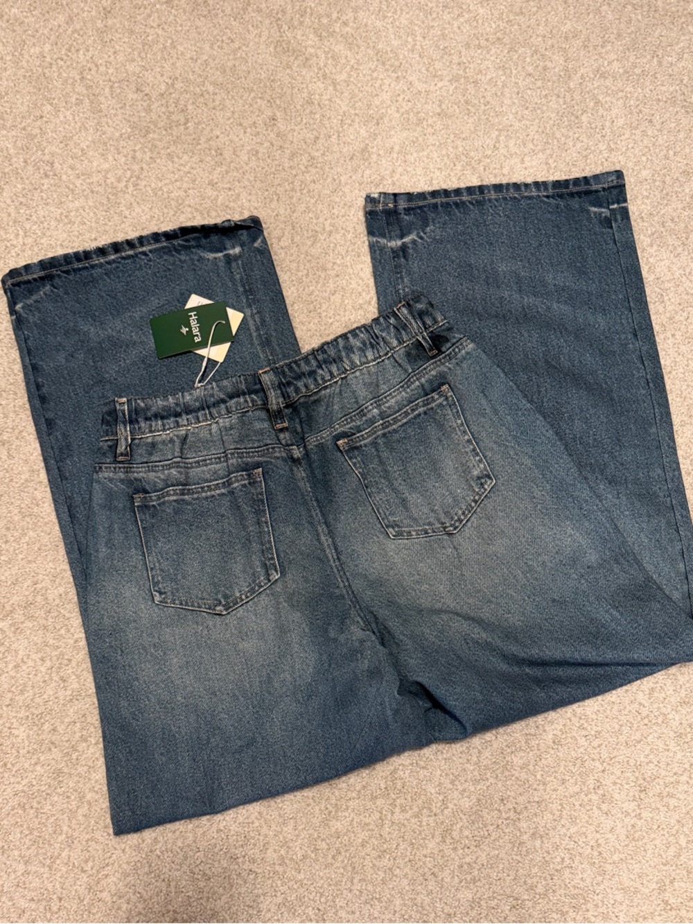 HALARA Women's Wide leg Terry Sweatpants - Picture 4 of 7